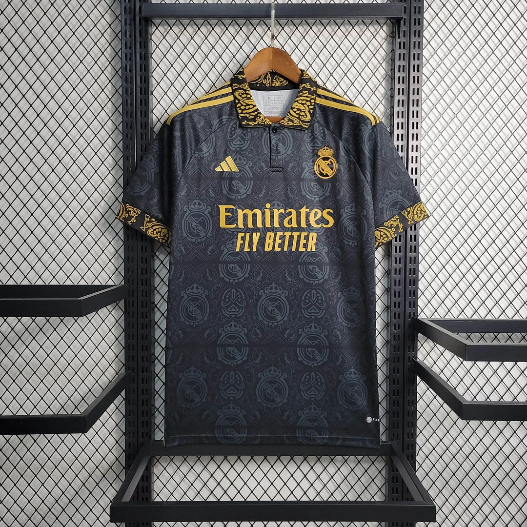 2023-2024 Real Madrid Concept Edition Black Shirt