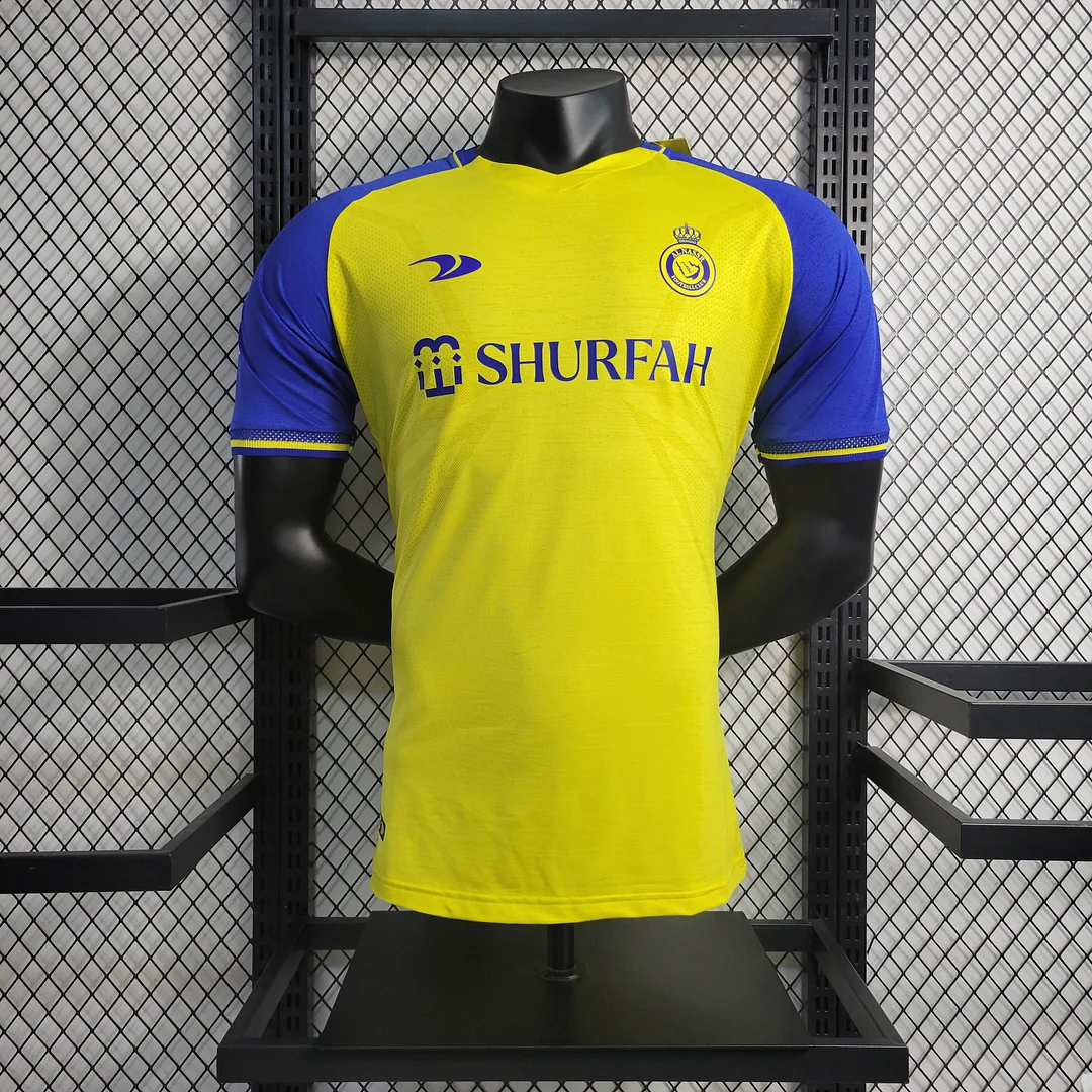 2022-2023 Player Version Al-Nassr Home Ronaldo Football Shirt 2022-2023 Player Version Al-Nassr Home Ronaldo Football Shirt