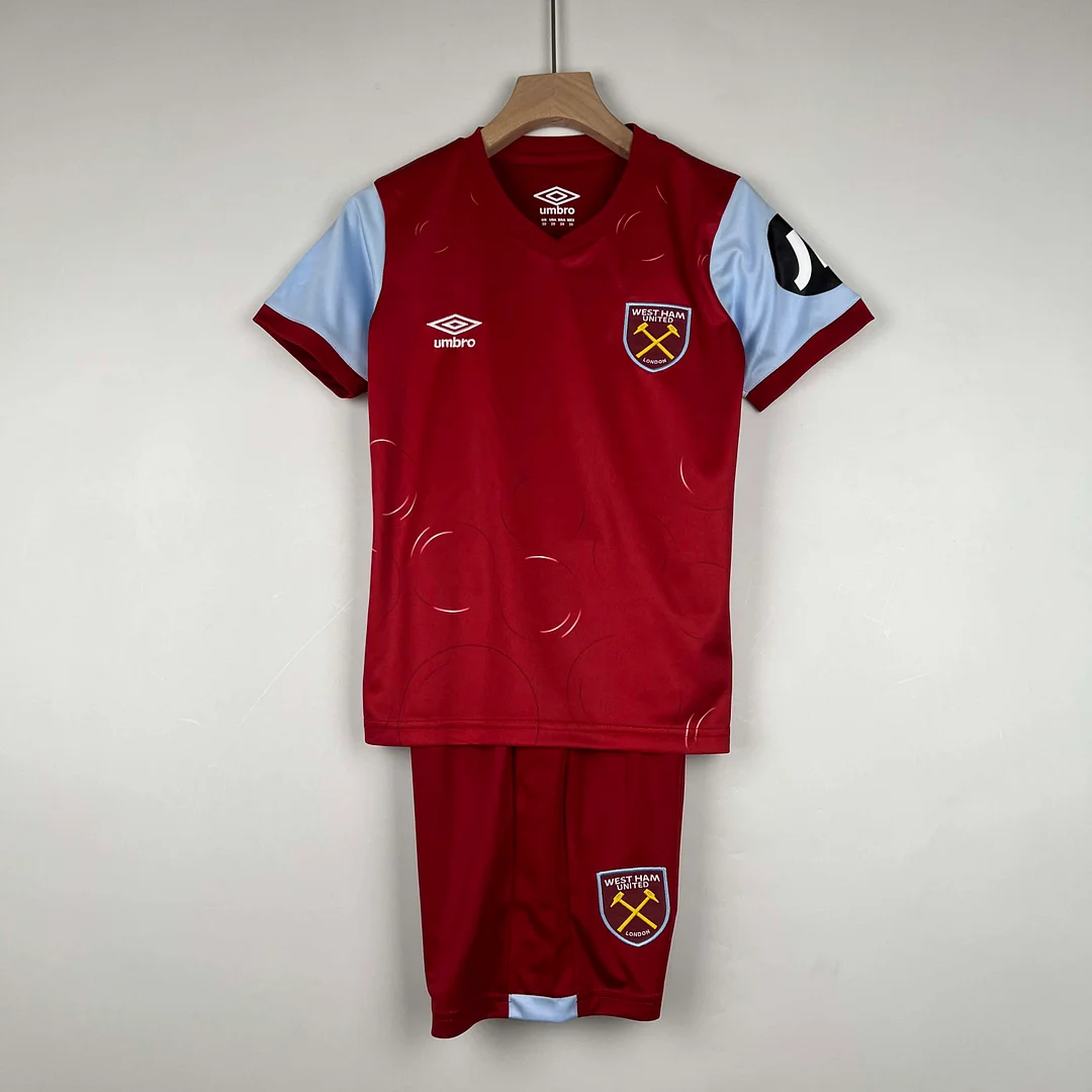 2023-2024 West Ham United Football Shirt Home 1:1 Thai Quality Kids Size
