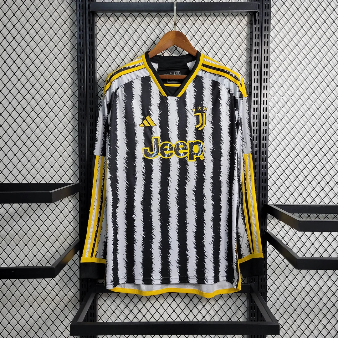 2023-2024 Long Sleeve Juventus Home 1:1 Thai Quality 2023-2024 Long Sleeve Juventus Home 1:1 Thai Quality