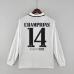 2022-2023 Long Sleeve Real Madrid Home 14 Champions Edition Jersey