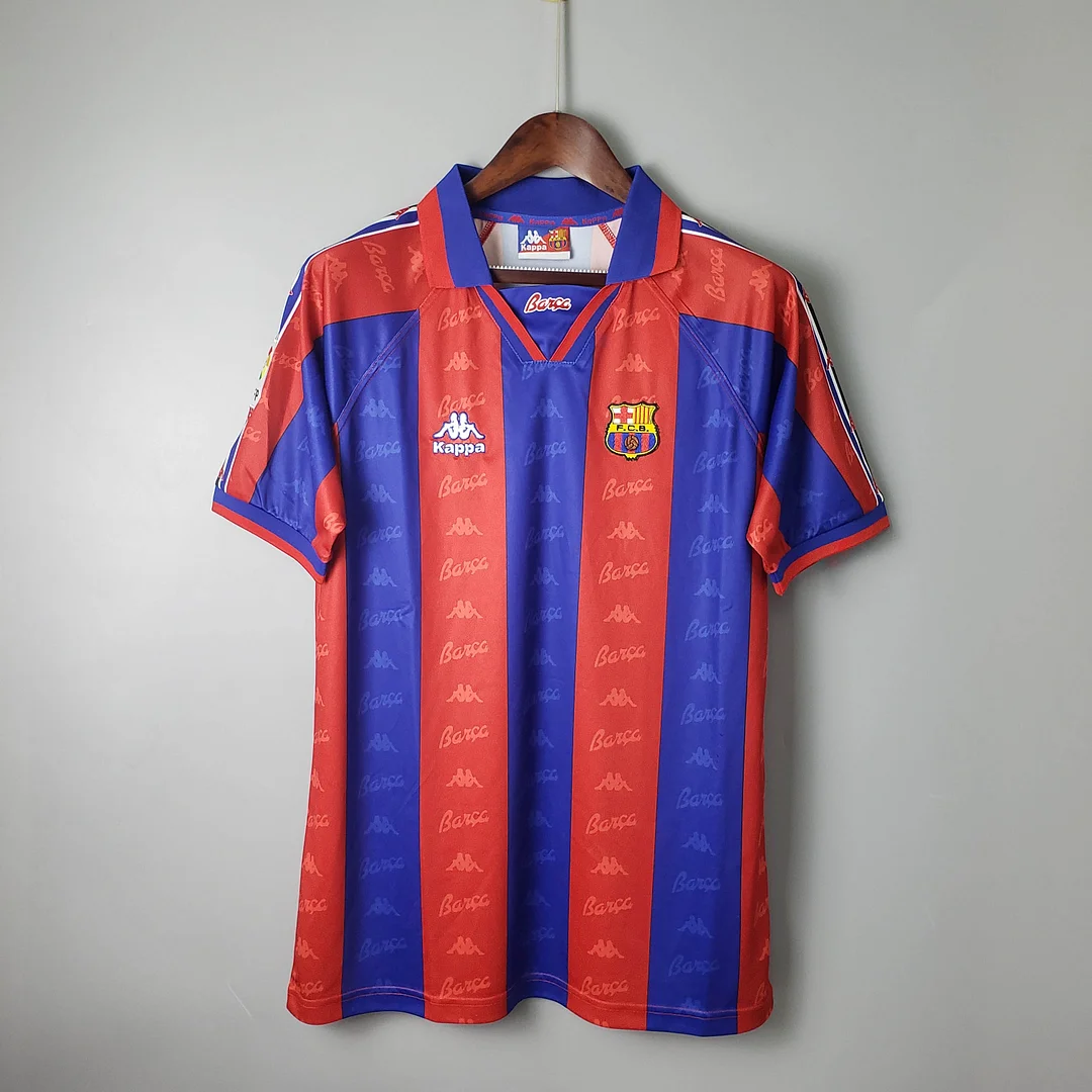 Retro Barcelona Football Shirt Home 1996-1997