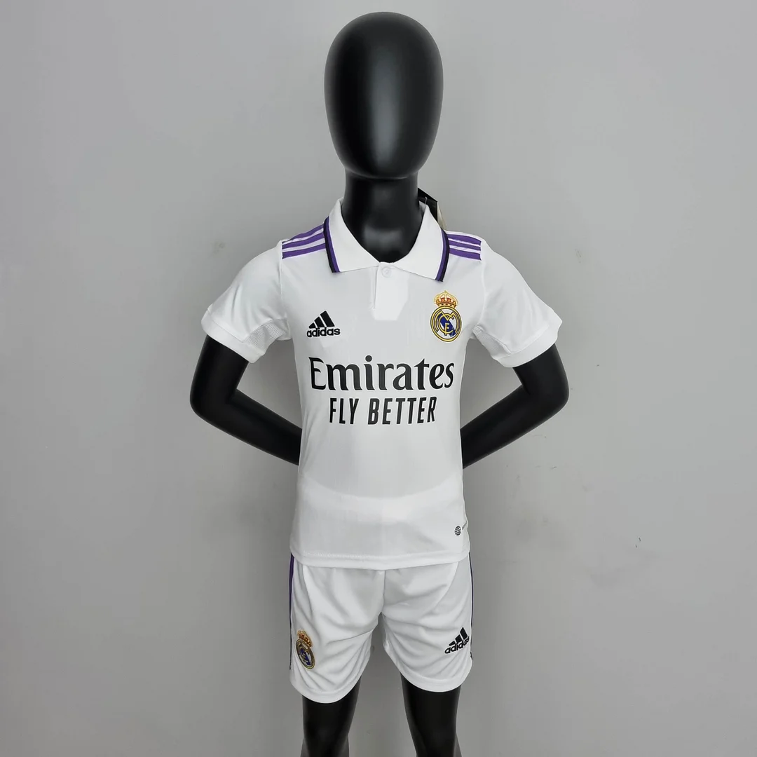 2022-2023 Kids Size Real Madrid Football Shirt Home 2022-2023 Kids Size Real Madrid Football Shirt Home