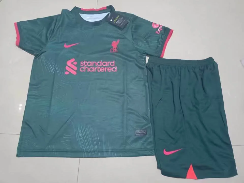 2022-2023 Liverpool Third Away Soccer Jersey 1:1 Thai Quality Kids Size 2022-2023 Liverpool Third Away Soccer Jersey 1:1 Thai Quality Kids Size