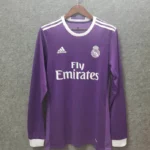 2016-2017 Retro Long Sleeve Real Madrid Away
