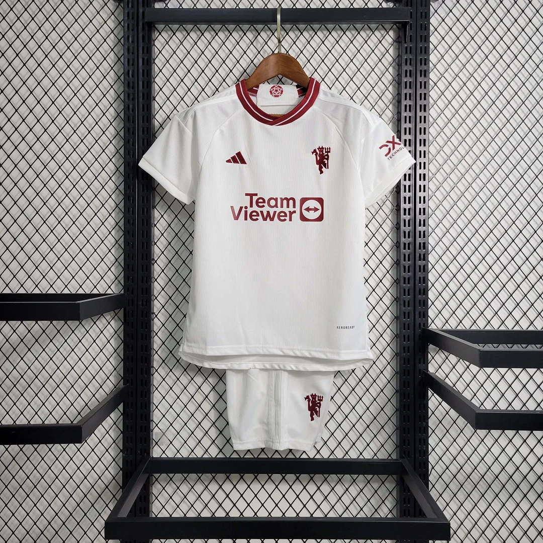 2023-2024 Manchester United Third Away Football Shirt 1:1 Thai Quality Kids Size
