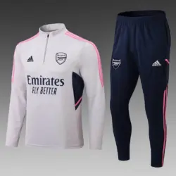 2022-2023 Arsenal Half-Pull Training Suit Grey Football Shirt 1:1 Thai Quality Se