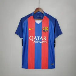 2016-2017 Retro Barcelona Football Shirt Home