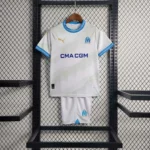 2023-2024 Olympique de Marseille Home Football Shirt 1:1 Thai Quality Kids Size