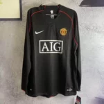 2007-2008 Retro Long Sleeve Manchester United Third Away Football Shirt