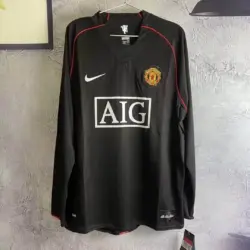 2007-2008 Retro Long Sleeve Manchester United Third Away Football Shirt