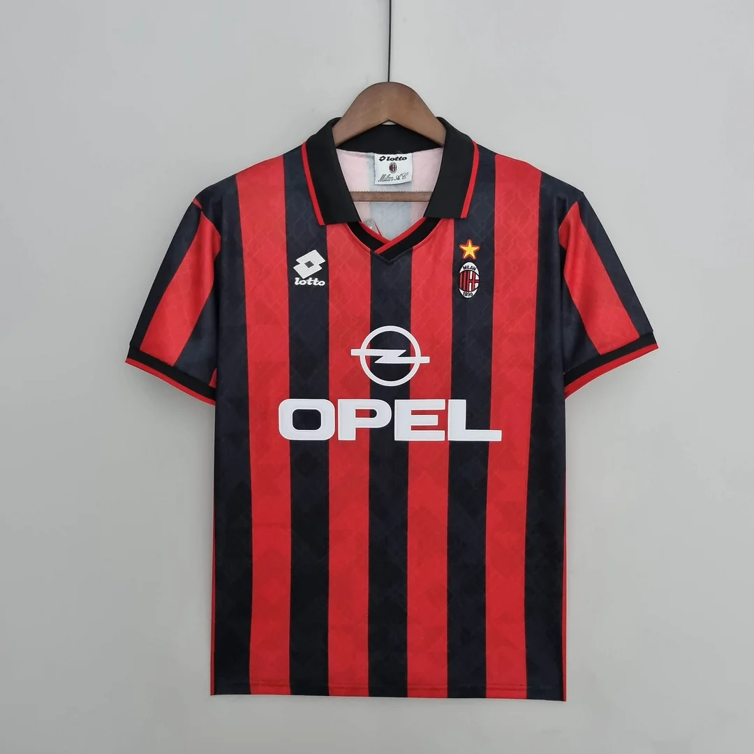 1995-1996 Retro AC Milan Home Football Shirt 1995-1996 Retro AC Milan Home Football Shirt