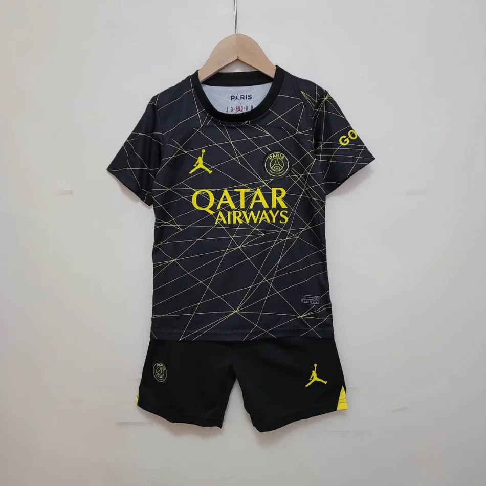 2022 2023 Psg Paris Saint Germain Fourth Away Football Shirt 1:1 Thai Quality Kids Size