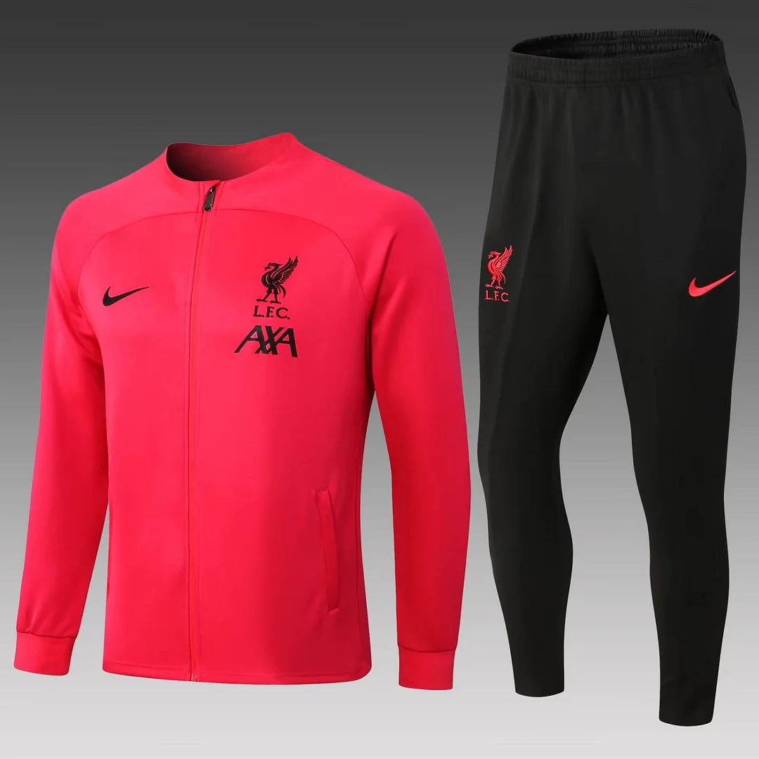 2022-2023 Liverpool Long Zipped Jacket Pink Jersey