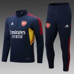 2022-2023 Arsenal Half-Pull Training Suit Royal Blue Football Shirt 1:1 Thai Quality Set