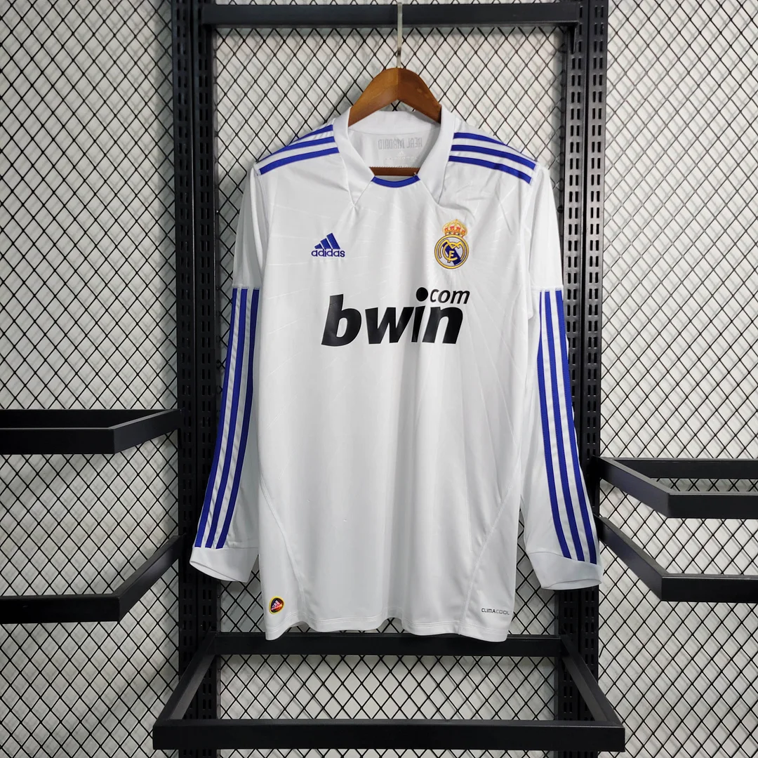 2010-2011 Retro Long Sleeve Real Madrid Home Soccer Jersey 1:1 Thai Quality