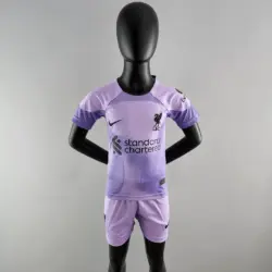 2022-2023 Liverpool Goalkeeper Purple Soccer Jersey 1:1 Thai Quality Kids Size