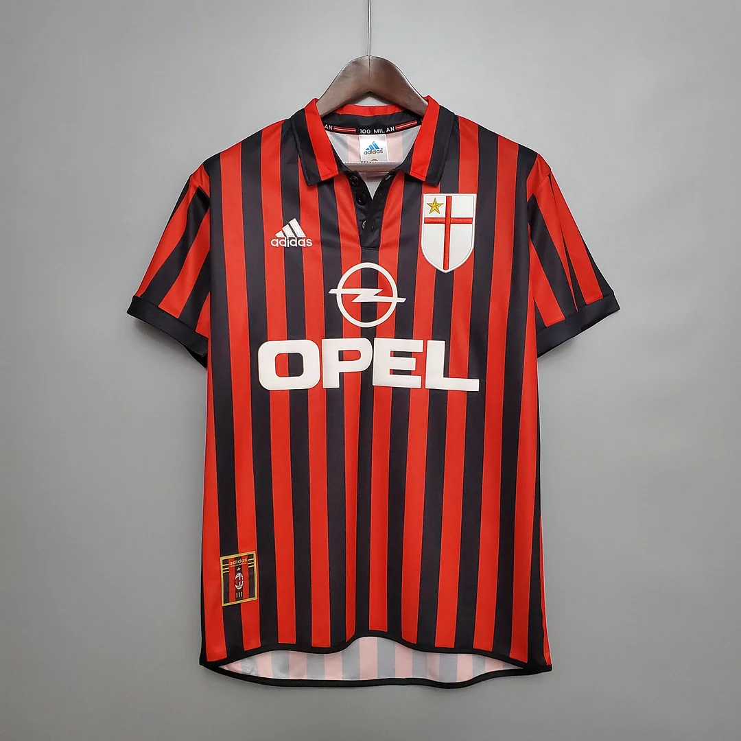1999-2000 Retro AC Milan Home Football Shirt 1999-2000 Retro AC Milan Home Football Shirt