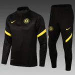 2021-2022 Chelsea Half-Pull Training Suit Black Football Shirt 1:1 Thai Quality Set