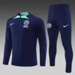 2022-2023 Internazionale Milan Half-Pull Training Suit Royal Blue Football Jersey 1:1 Thai Quality Set