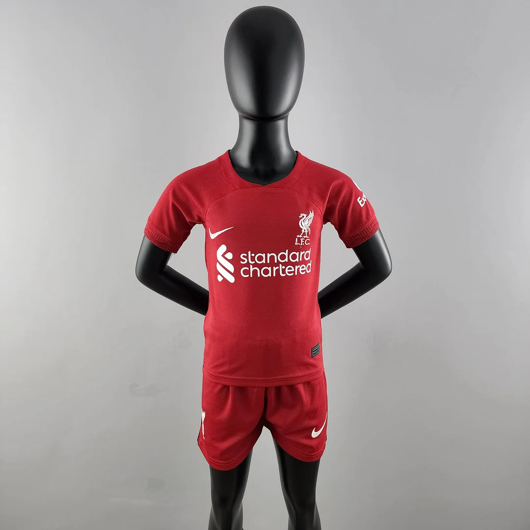 Kids Size 2022-2023 Liverpool Soccer Jersey 1:1 Thai Quality Home Kids Size 2022-2023 Liverpool Soccer Jersey 1:1 Thai Quality Home