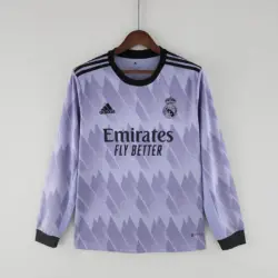 2022-2023 Long Sleeve Real Madrid Away Jersey