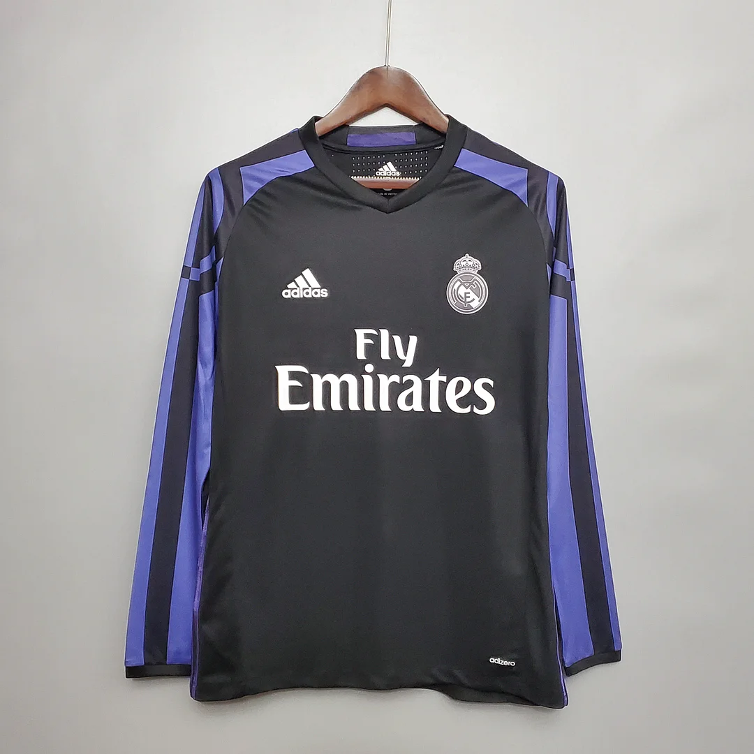 2016-2017 Retro Long Sleeve Real Madrid Third Away