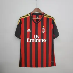 2013-2014 Retro AC Milan Home Football Shirt