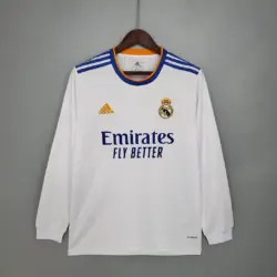 2021-2022 Long Sleeve Real Madrid Home Jersey