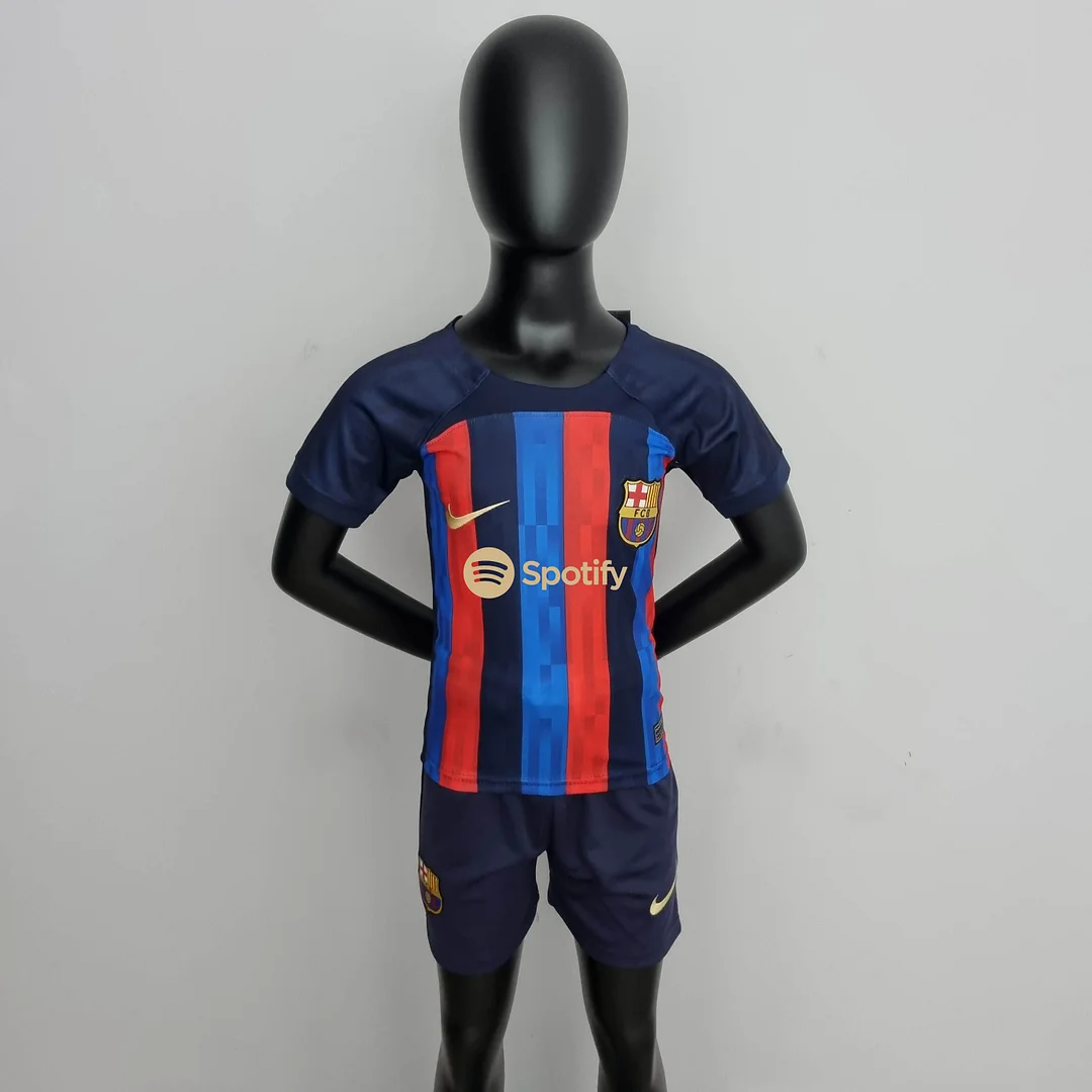 2022-2023 Barcelona Home Football Shirt 1:1 Thai Quality Kids Size 2022-2023 Barcelona Home Football Shirt 1:1 Thai Quality Kids Size