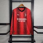 2023-2024 Long Sleeve AC Milan Home Football Shirt 1:1 Thai Quality