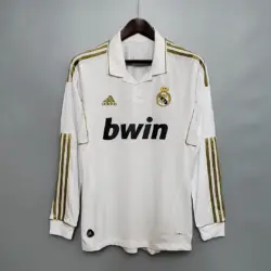2011-2012 Retro Long Sleeve Real Madrid Home