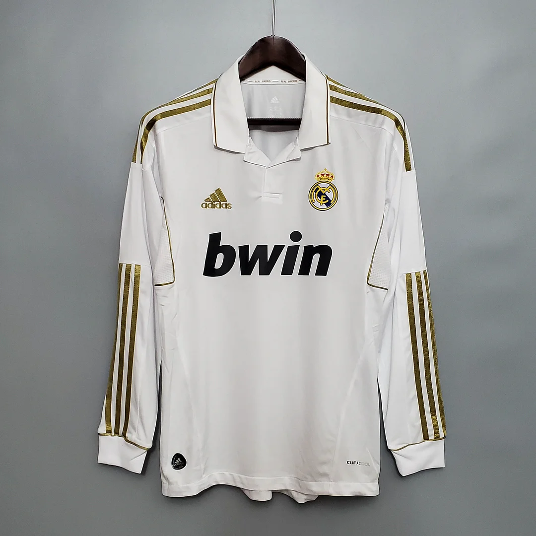 2011-2012 Retro Long Sleeve Real Madrid Home