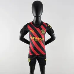 2022-2023 Manchester City Away Football Shirt 1:1 Thai Quality Kids Size
