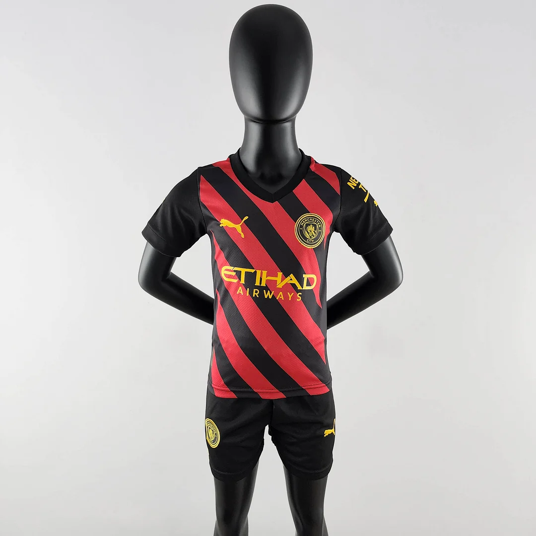 2022-2023 Manchester City Away Football Shirt 1:1 Thai Quality Kids Size
