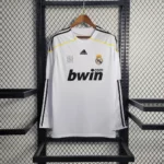 2009-2010 Retro Long Sleeve Real Madrid Home Soccer Jersey
