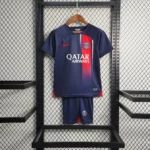 2023-2024 Psg Paris Saint-Germain Home Football Shirt 1:1 Thai Quality Kids Size