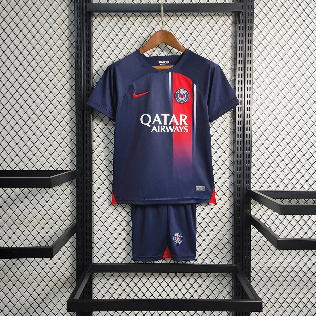 2023-2024 Psg Paris Saint-Germain Home Football Shirt 1:1 Thai Quality Kids Size