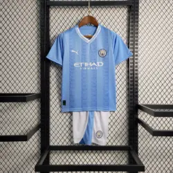 2023-2024 Manchester City Home Football Shirt 1:1 Thai Quality Kids Size