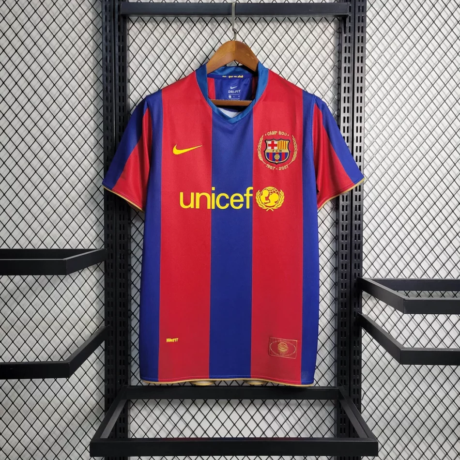 Retro Barcelona Football Shirt Home 2007-2008