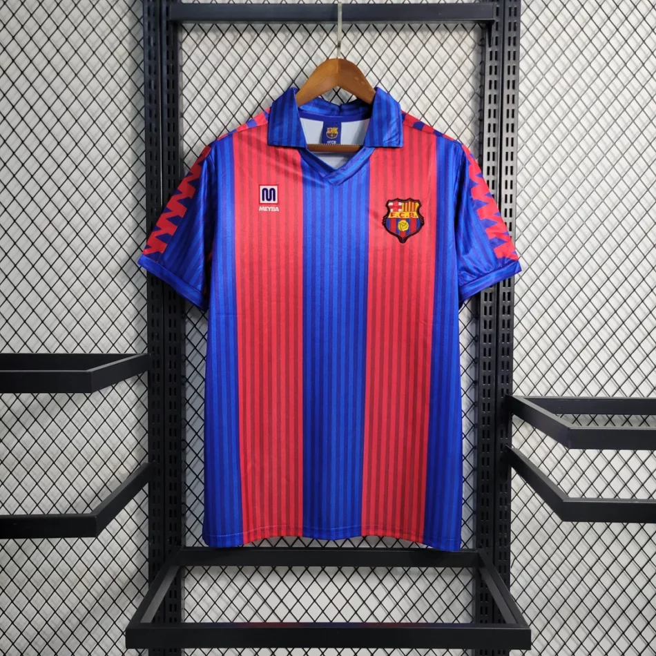 1991-1992 Retro Barcelona Home Football Shirt