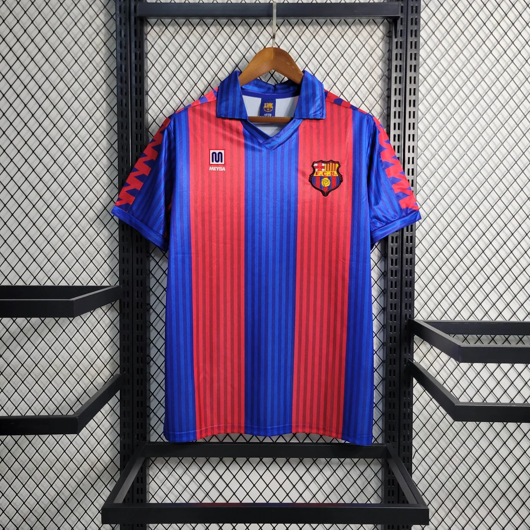 1991-1992 Retro Barcelona Home Football Shirt