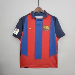 2003-2004 Retro Barcelona Home Football Shirt