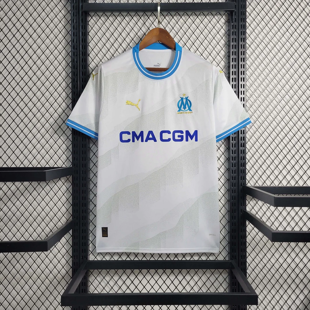 2023-2024 Olympique de Marseille Home Football Jersey