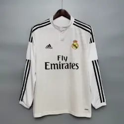 Retro Long Sleeve 2014-2015 Real Madrid Home