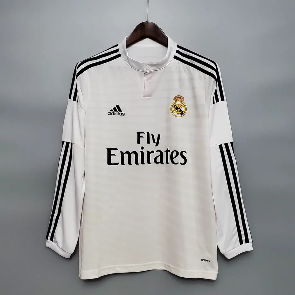 Retro Long Sleeve 2014-2015 Real Madrid Home