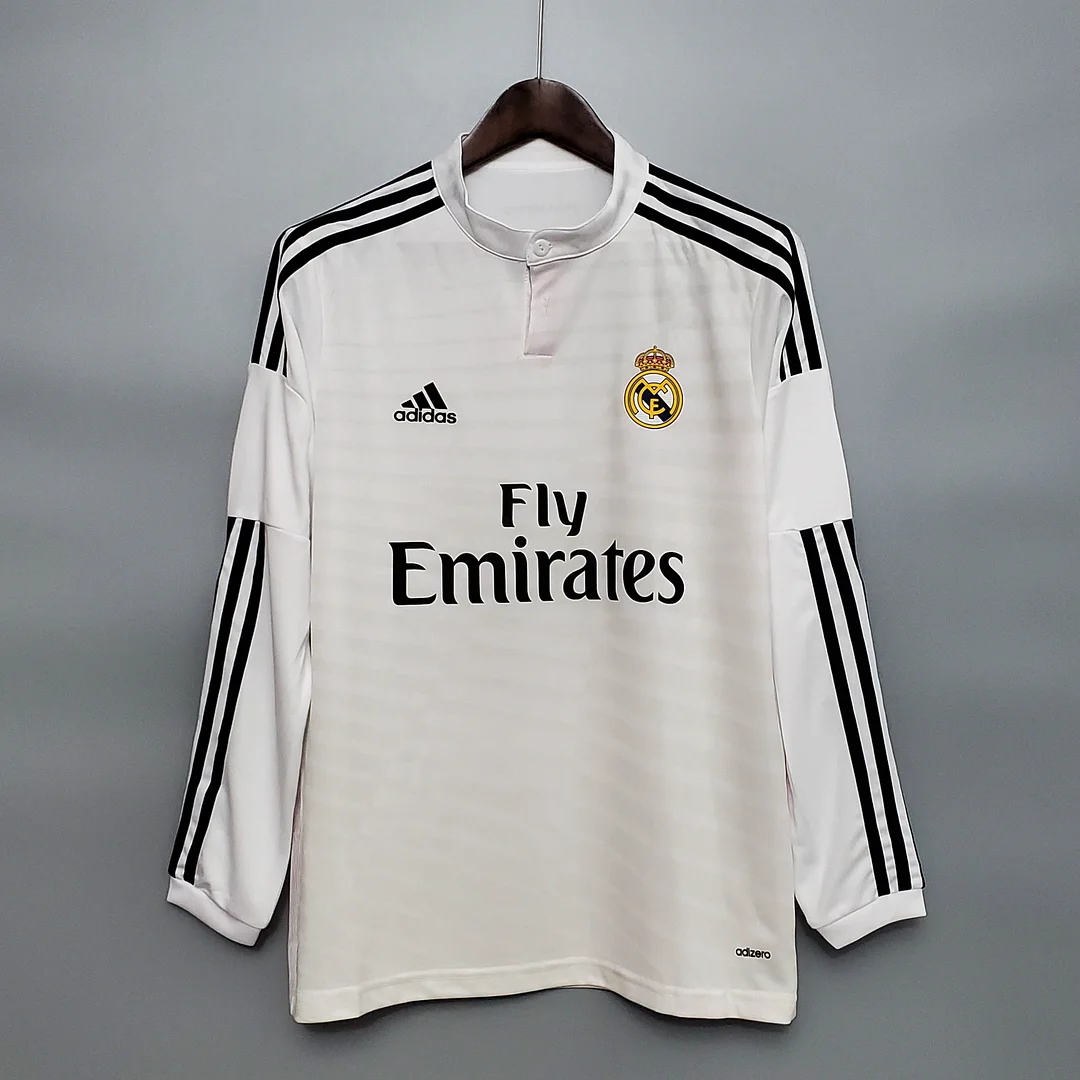 Retro Long Sleeve 2014-2015 Real Madrid Home