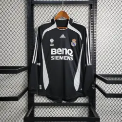2006-2007 Retro Long Sleeve Real Madrid Away