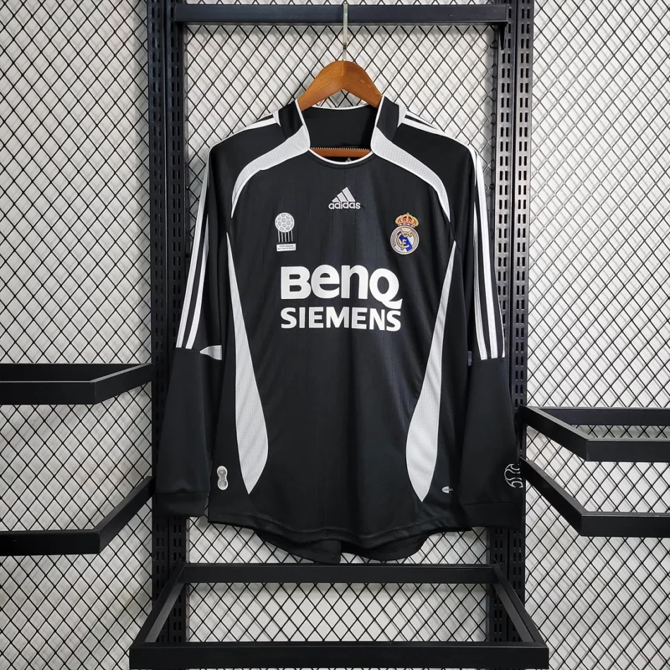 2006-2007 Retro Long Sleeve Real Madrid Away