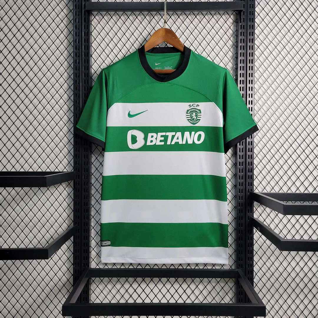 2023-2024 Sporting Lisbon Home Football Shirt 2023-2024 Sporting Lisbon Home Football Shirt